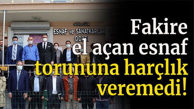 Fakire el açan esnaf torununa harçlık veremedi!